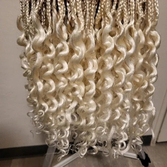 French Braid Fashion Lace Front Wig - Ombre - Picture 10 of 13